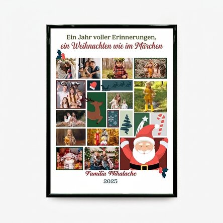 Individuell gestaltetes Bild mit 12 Fotos und Text – Märchenhafte Weihnachten