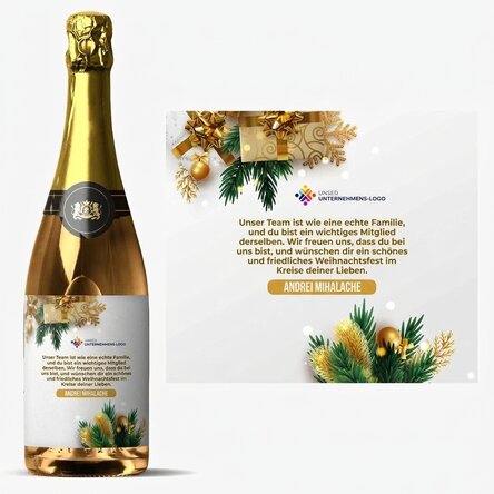 Personalisierter Sekt mit Botschaft und Logo – Eine festliche Geschichte