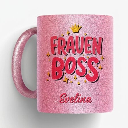 Personalisierte Tasse mit Aufdruck – Girl Boss
