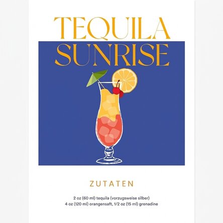 Poster „Tequila Sunrise“