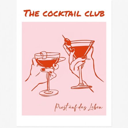Poster „The Cocktail Club“