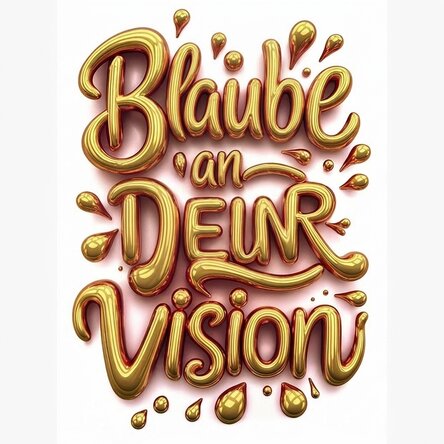 Poster „Glaube an deine Vision“