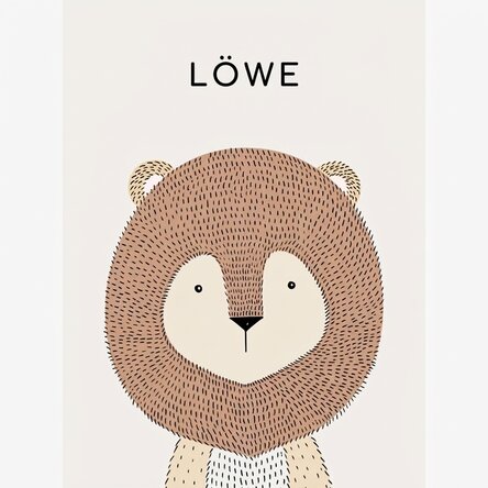 Poster „Löwe“