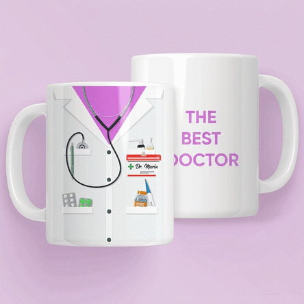 Personalisierte Tasse mit Text – Für Ärzte