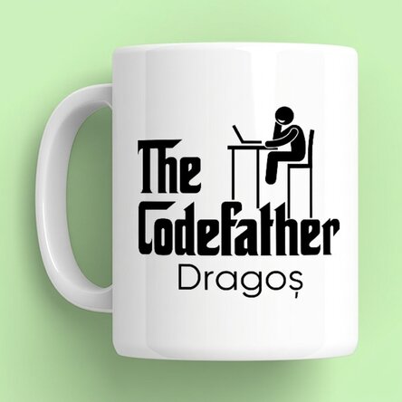 Personalisierte Tasse mit Namen – The Codefather