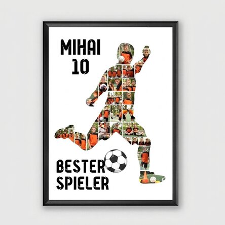 Individuell gestaltetes Bild mit 23 Fotos und Text – Fußball