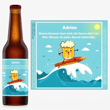 Bier mit persönlicher Botschaft – Spezielles Sommerbier
