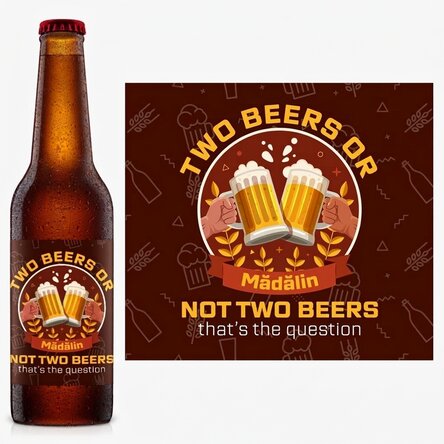 Bier mit individueller Beschriftung – Two Beers