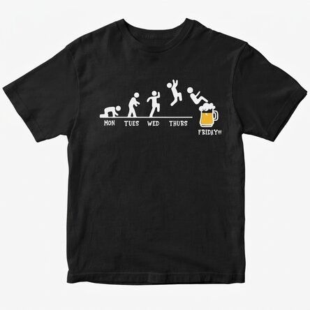 Personalisiertes Baumwoll-T-Shirt – Beer Time