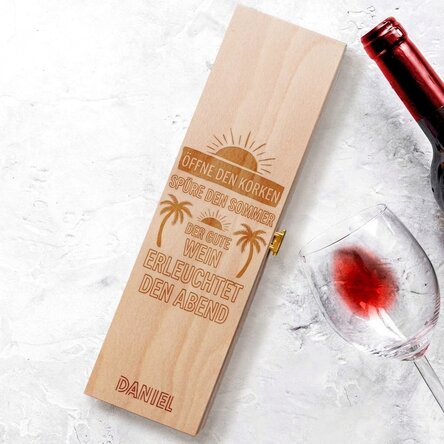 Personalisierte Weinkiste – Summer