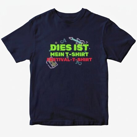 Personalisiertes Baumwoll-T-Shirt mit Aufdruck – Festival-T-Shirt