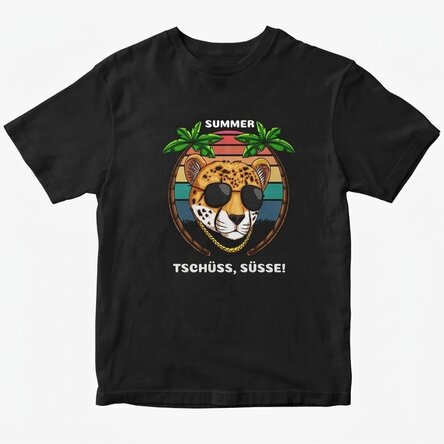 Personalisiertes Baumwoll-T-Shirt mit Aufdruck – Jaguar-Style