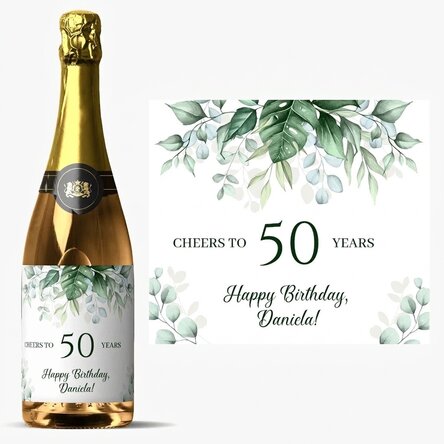 Personalisierter Sekt mit Aufdruck – Happy Birthday!