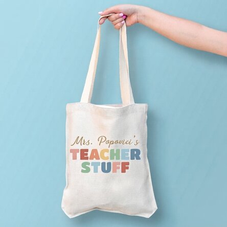 Personalisierte Tasche mit Aufdruck – Teacher's Stuff