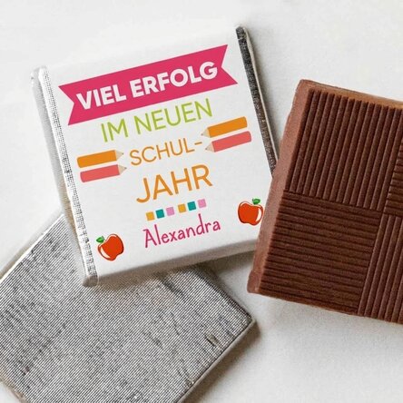Personalisierte Mini-Schokolade mit Aufdruck – „Erfolg“