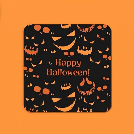 Personalisierter Glasständer mit Schriftzug – Halloween