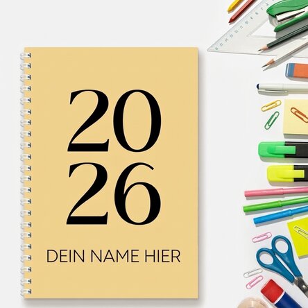 Personalisiertes Notizbuch mit Text – Daily Diary