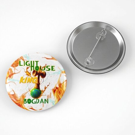 Personalisiertes Namensabzeichen – Lighthouse King