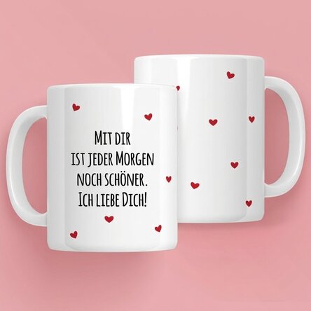 Personalisierte Tasse mit Aufdruck – Love