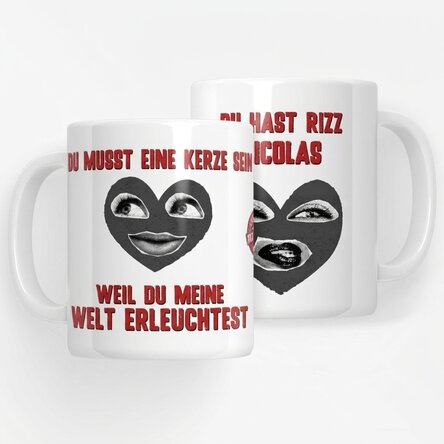 Personalisierte Tasse mit Botschaft – Rizzler Boyfriend