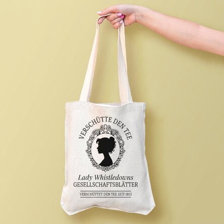 Personalisierte Tragetasche mit Aufdruck – „Spill the tea“
