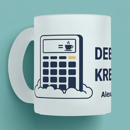 Personalisierte Tasse mit Text – Buchhaltung