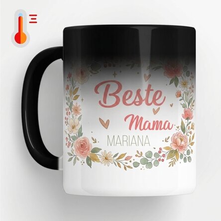 Personalisierte Zaubertasse mit Aufdruck – Die beste Mama