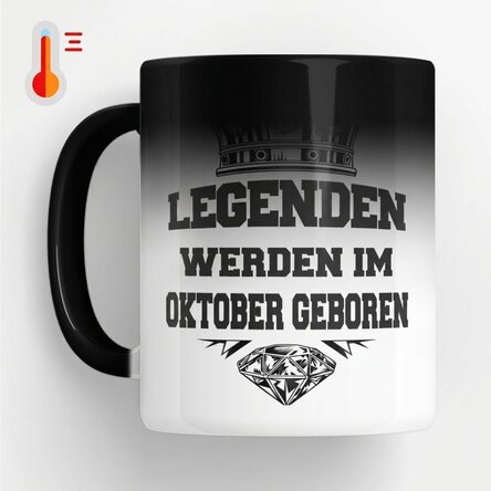 Personalisierte Zaubertasse mit Text – Legenden entstehen in…