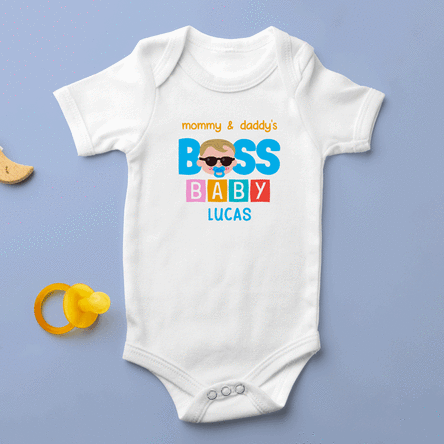 Personalisierter Baby-Body mit Aufdruck – Cool Baby