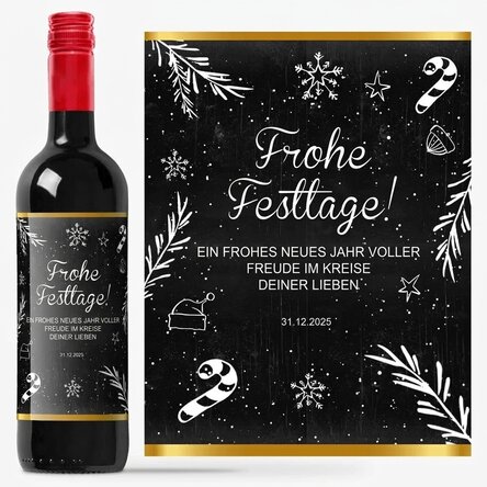 Personalisierter Wein – Christmas Time