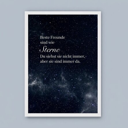 Individuell gestaltetes Bild mit Text – Best Friends