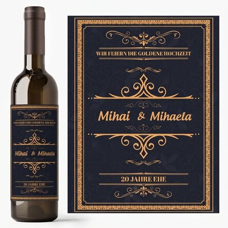 Wein mit individueller Beschriftung – Feier