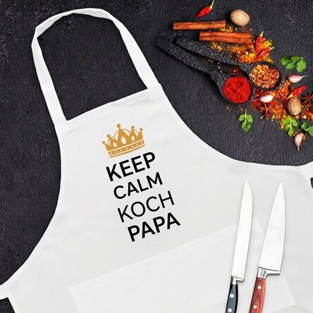 Individuell gestaltete Anstecknadel mit Text – Keep calm