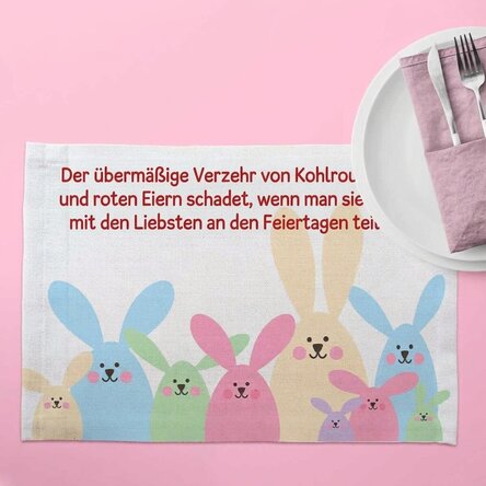 Personalisierter Tellerhalter – Botschaft