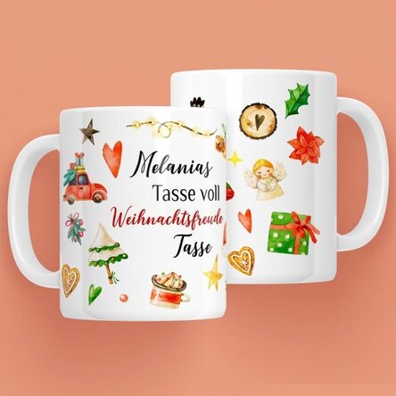 Personalisierte Tasse mit deinem Namen – Christmas Cheer