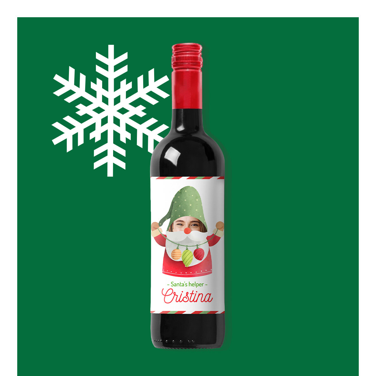 Personalisierter Wein zum Nikolaustag
