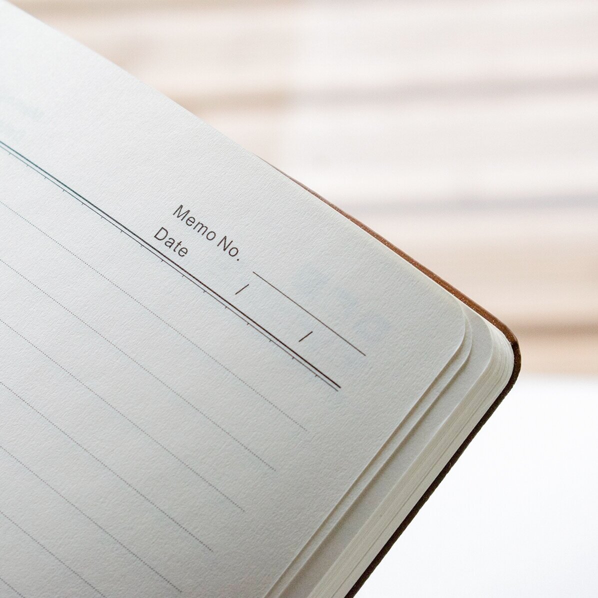 Personalisierter Lederkalender mit Text