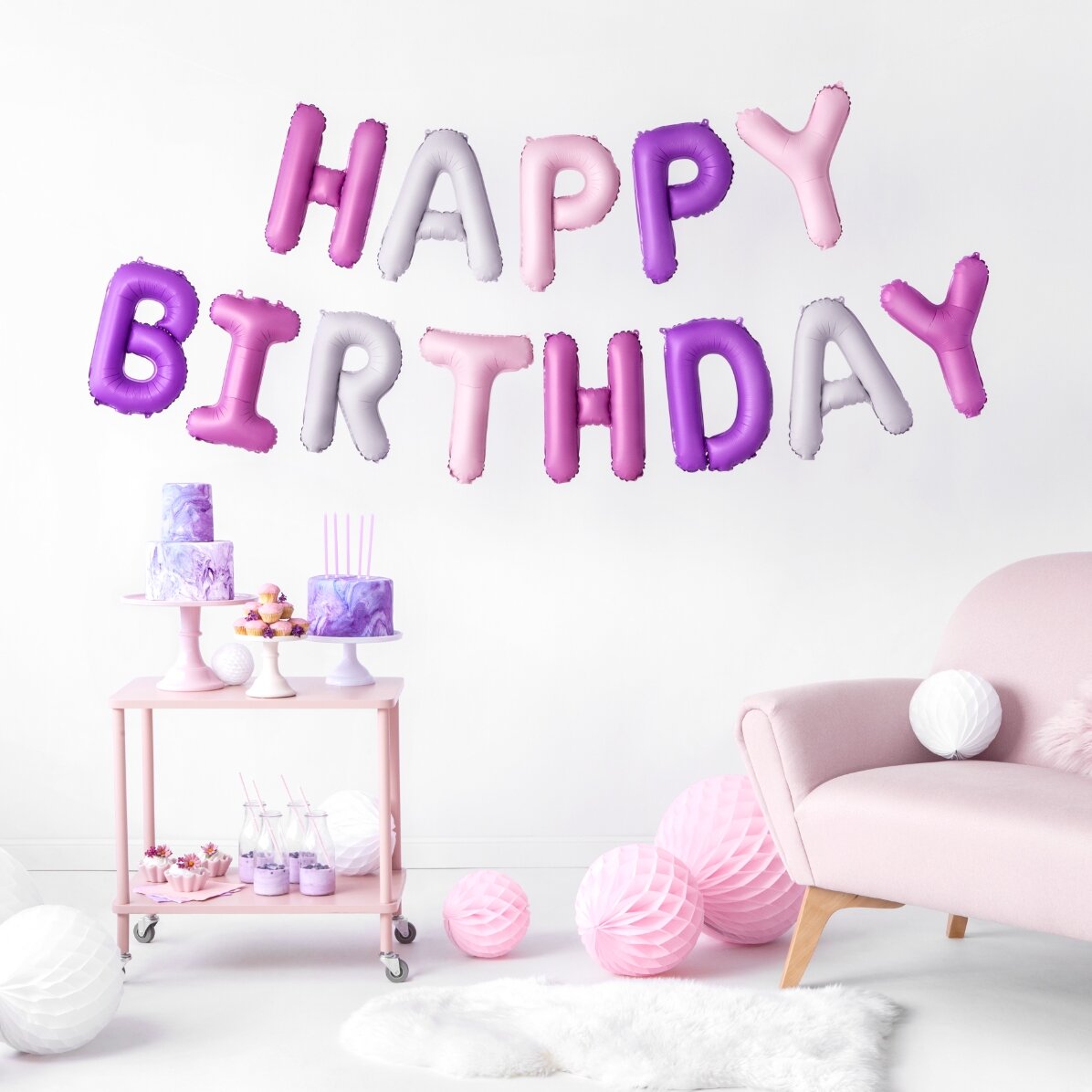 Luftballon-Set – „Happy Birthday“-Mix
