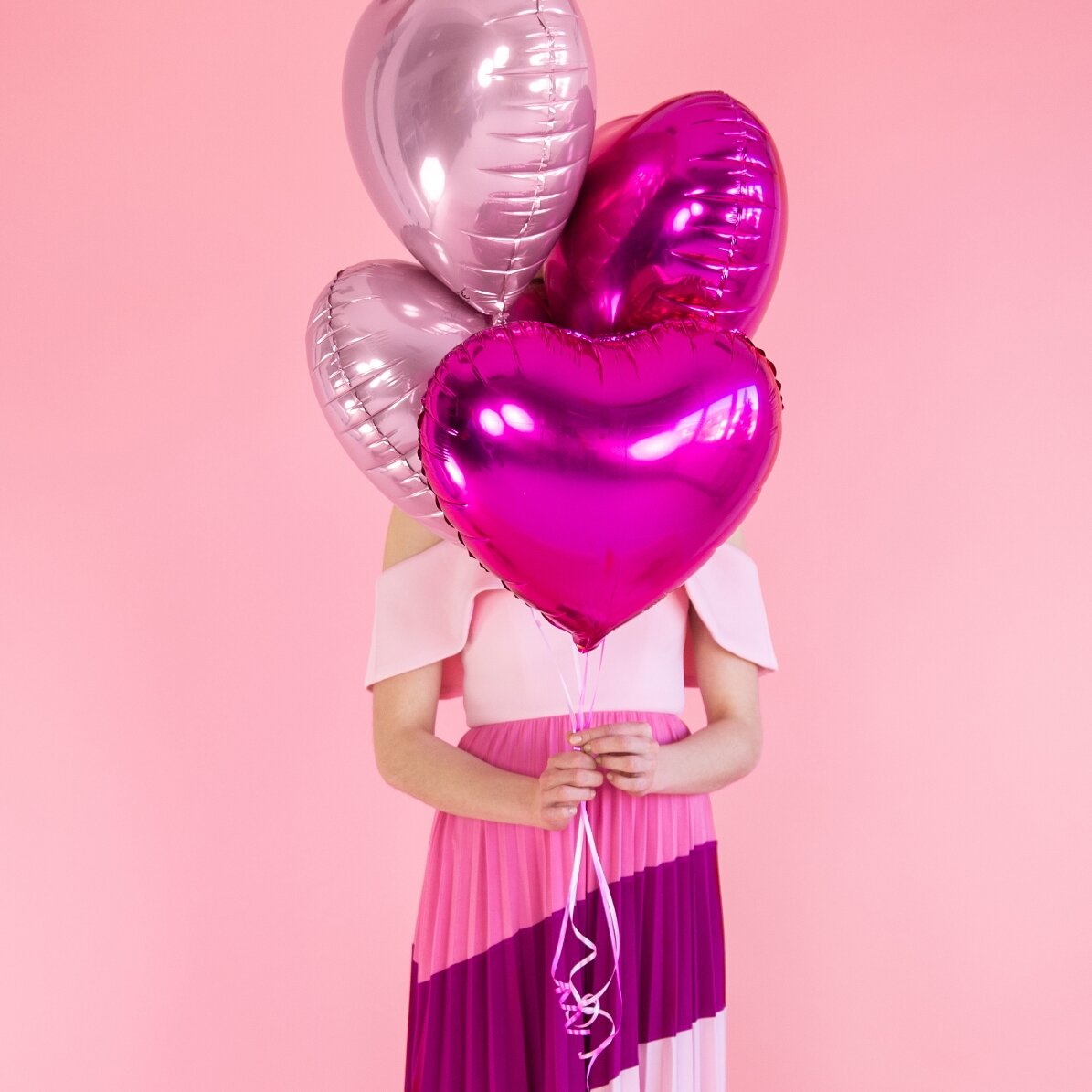 Luftballon – Rosa Herz, 45 cm