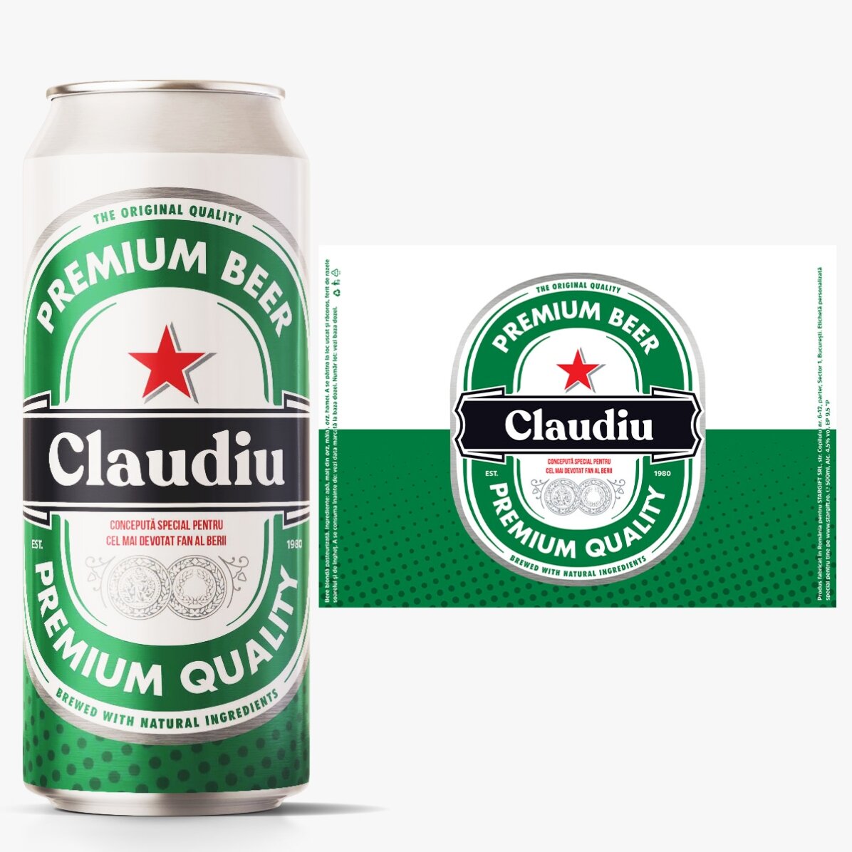 Bier in einer Dose mit individueller Beschriftung – Der treueste Bierfan