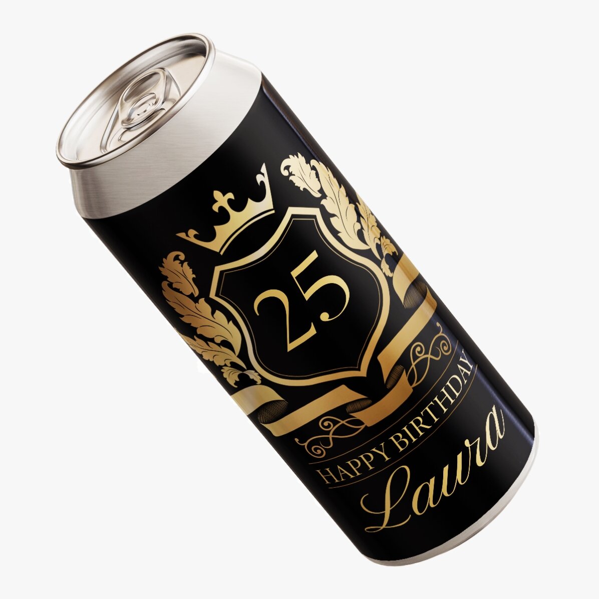 Bier in einer Dose mit individueller Beschriftung – Royalty