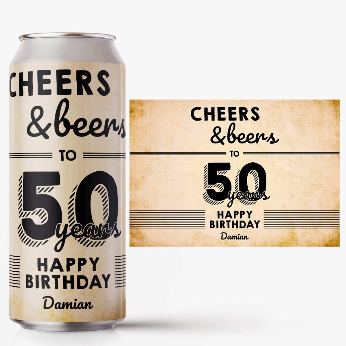 Bier in einer Dose mit individueller Beschriftung – Cheers & Beers