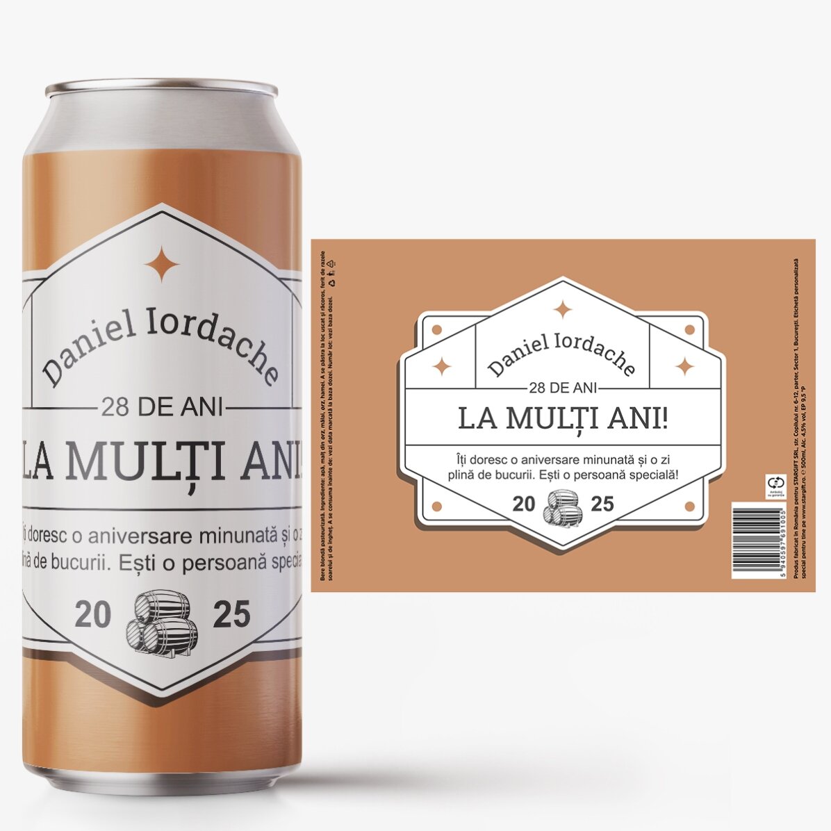 Bier in einer Dose mit individueller Beschriftung – Classic Beer