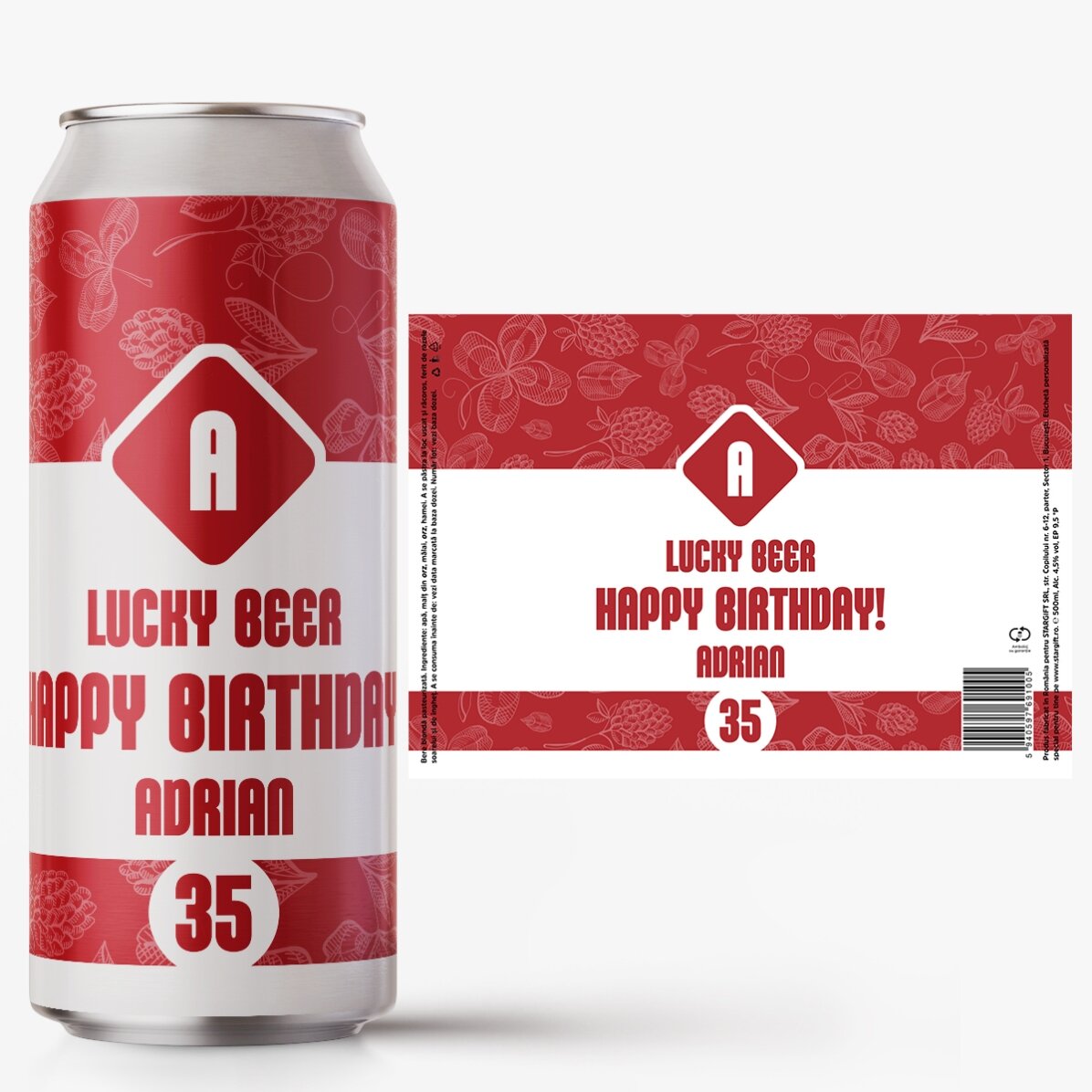 Bier in einer Dose mit individueller Beschriftung – Lucky Beer