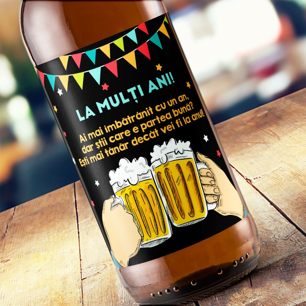 Individuell gestaltetes Bier mit lustiger Botschaft – Herzlichen Glückwunsch zum Geburtstag