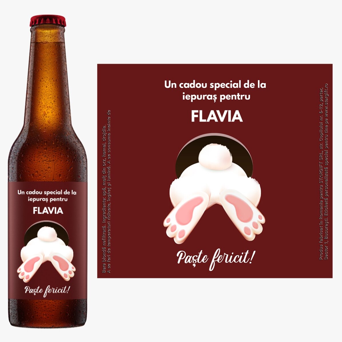 Personalisiertes Bier mit Botschaft – Von Iepuras