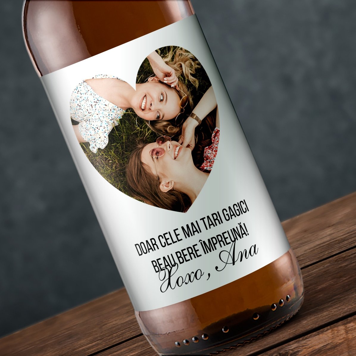 Individuell gestaltetes Bier mit Foto und Text – Love