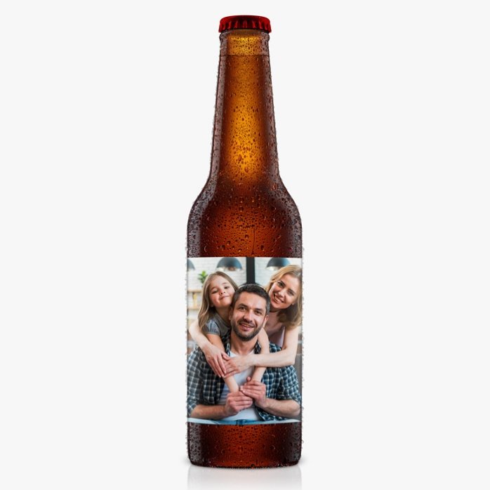 Individuell gestaltetes Bier mit Foto