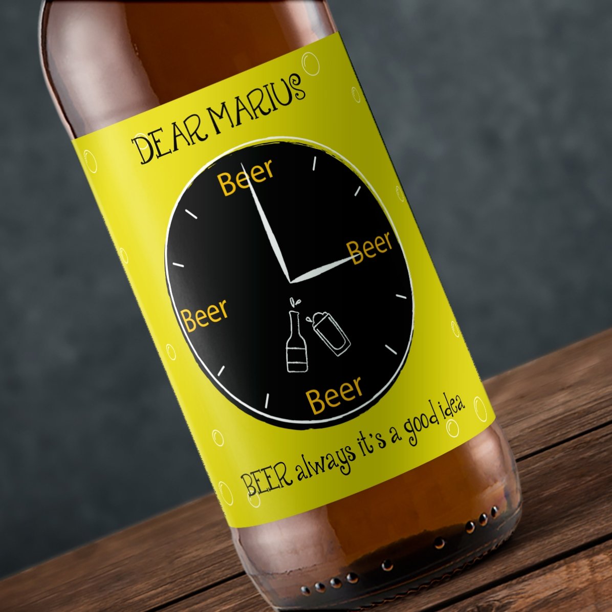 Bier mit individueller Beschriftung – Bier ist immer eine gute Idee