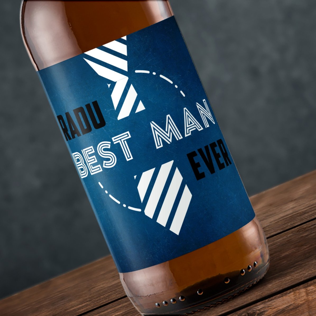 Bier mit individueller Aufschrift – Trauzeuge